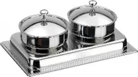 Поднос с кастрюлями для супов