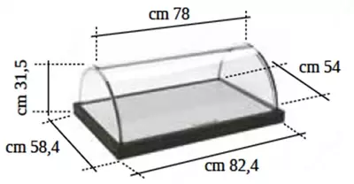 Прямоугольный поднос с крышкой, код 97150855