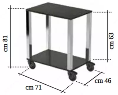 Передвижной сервисный столик для блюд, код 97150853