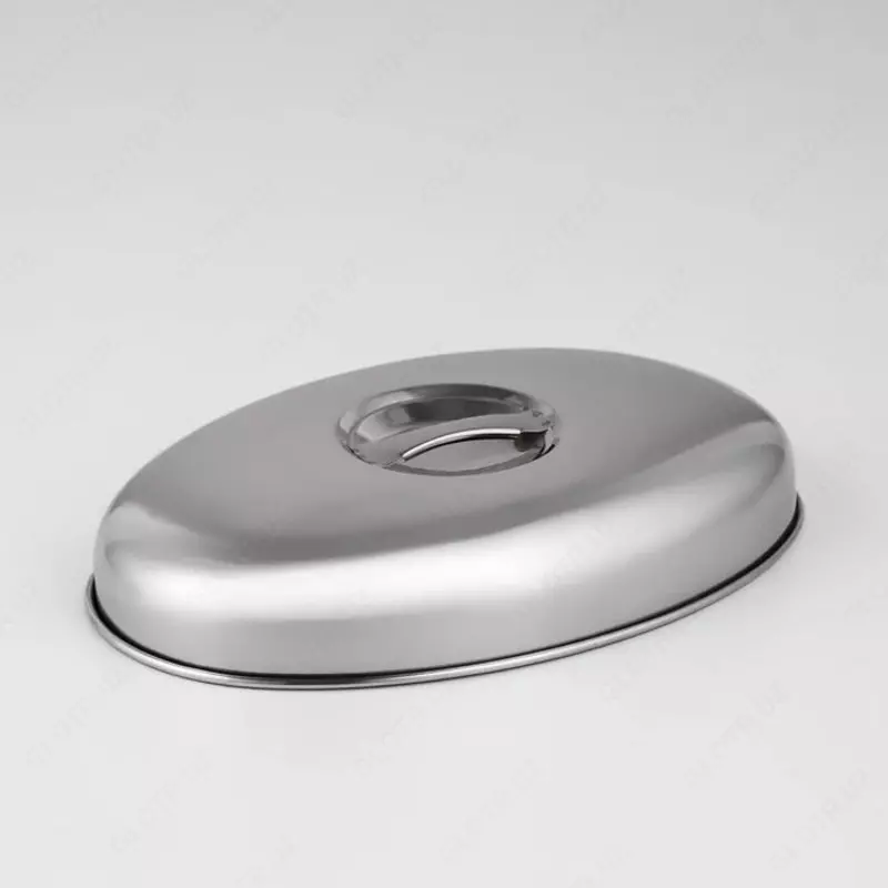 Крышка овальная плоская для горячего (клош), код 50932132