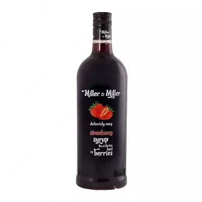 "Qulupnay" siropi 1 l stakan (Miller & Miller)