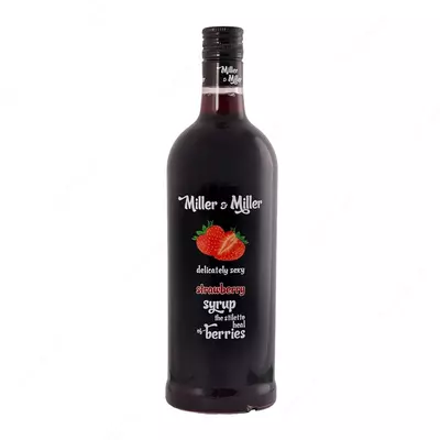 "Qulupnay" siropi 1 l stakan (Miller & Miller)