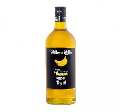 Сироп-наполнитель десертный Miller&Miller "Банан", бутылка ПЭТ