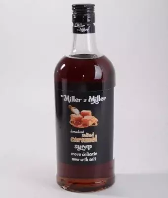 Shirinlik siropi to'ldiruvchi Miller&Miller "Tuzli karamel", PET shisha