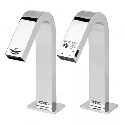 Сушилка для рук и смеситель с дозатором мыла