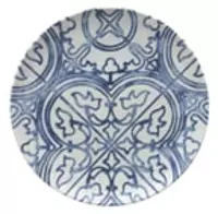 Тарелка Seaside Maiolica с синим принтом диаметром 26 см (Италия) - 58 368 сум