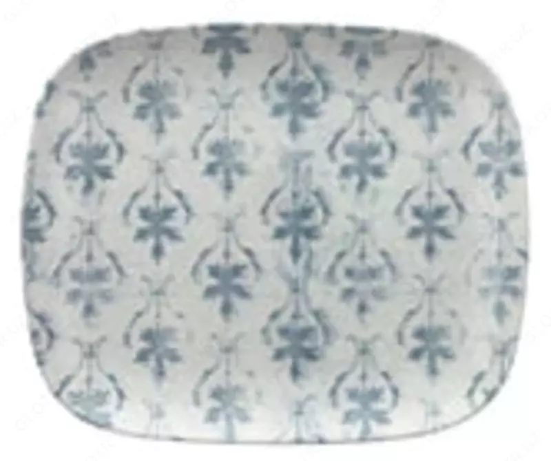 Тарелка Seaside Maiolica с серым принтом 31 см (Италия)