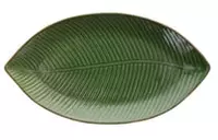 Глубокая тарелка Relief размером 34x18x3 см зеленого цвета (Италия)
