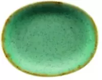 Овальная тарелка 12x10 см и высотой 1