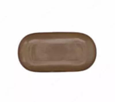 Овальная тарелка диаметром 24 см из коллекции Terracot коричневого цвета (Италия)