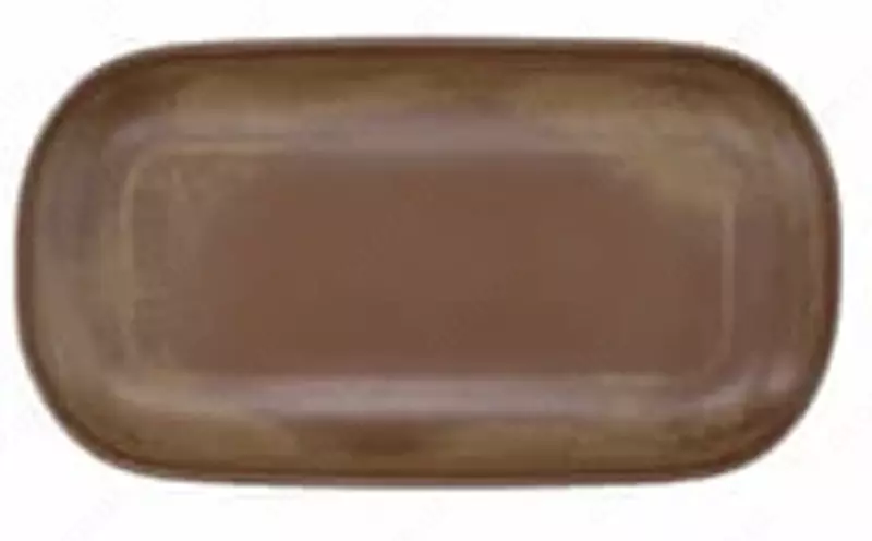 Овальная тарелка диаметром 33 см из коллекции Terracot коричневого цвета (Италия)