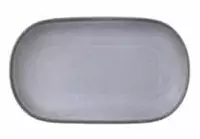 Овальная тарелка диаметром 24 см из коллекции Terracot серого цвета (Италия) - 110 592 сум