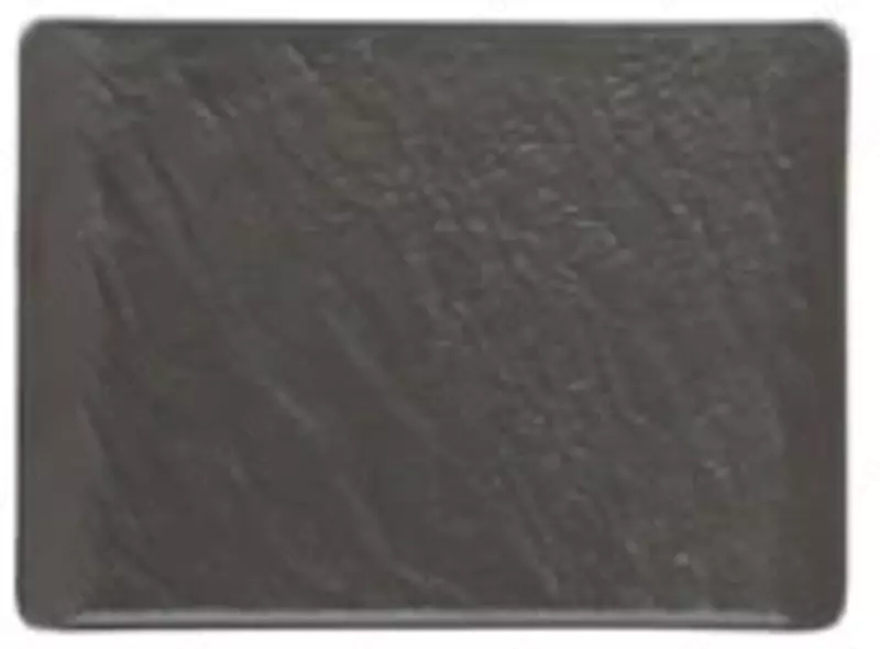 qora rangidagi 42х28 sm o'lchamdagi to'rtburchak likopcha (Italiya)