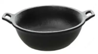 Qora rangdagi (23 sm) oval Vulcania pishirish idishi (Italiya)