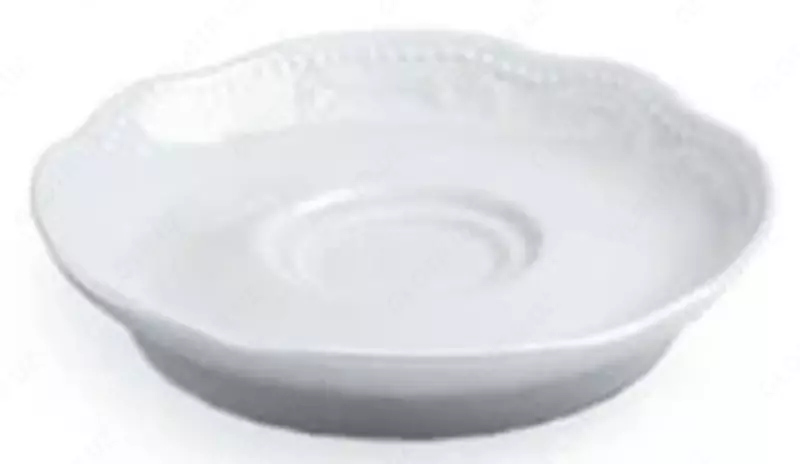 Кофейное блюдце диаметром 12 см Vecchio Vienna в белом цвете (Италия)