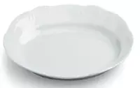 Овальная тарелка размером 31x21 см Vecchio Vienna в белом цвете (Италия)