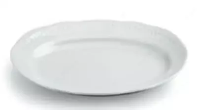 Овальная тарелка размером 35х23 см Vecchio Vienna в белом цвете (Италия)