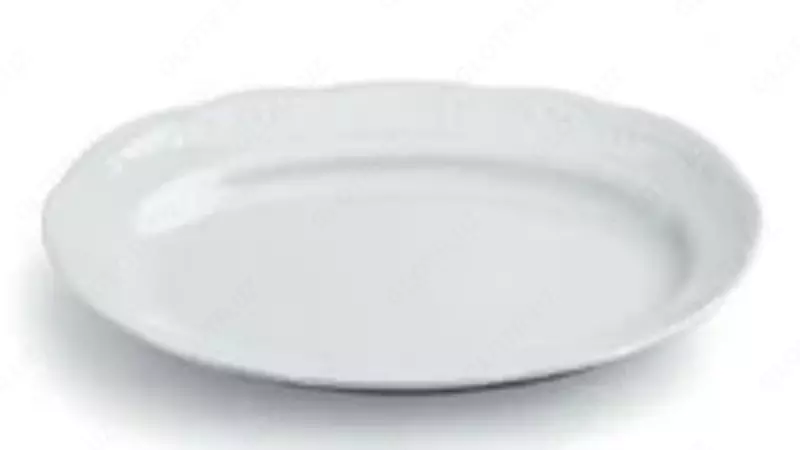 Овальная тарелка размером 35х23 см Vecchio Vienna в белом цвете (Италия)