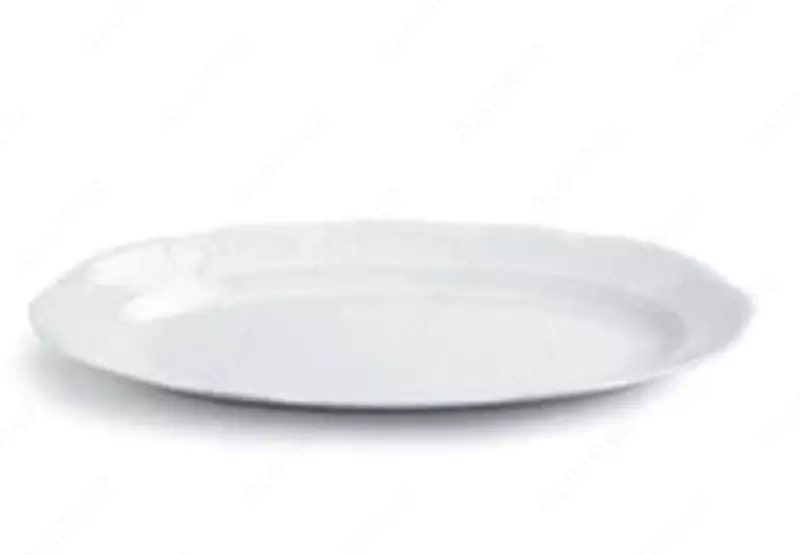 Овальная тарелка размером 40х26 см Vecchio Vienna в белом цвете (Италия)