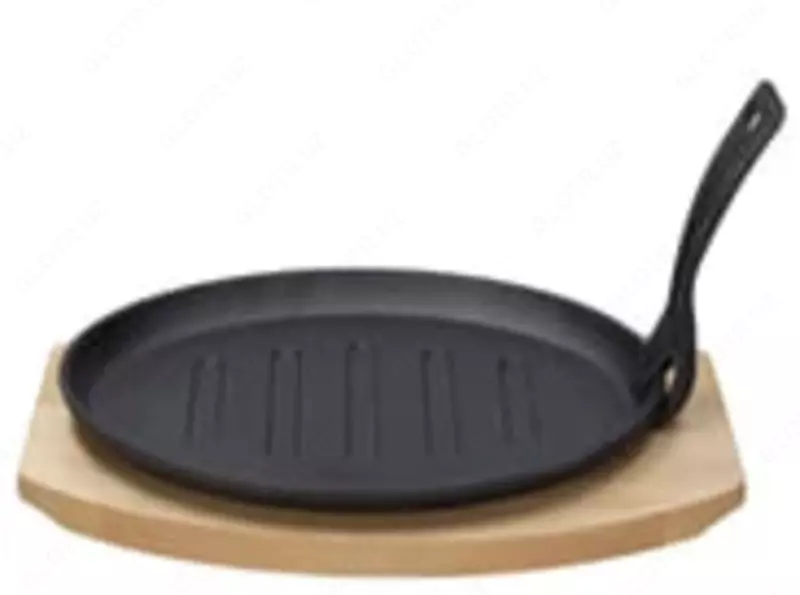 Сковорода размером 27x17 см с деревянной подставкой Fusion (Италия)