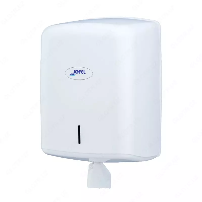 ДИСПЕНСЕР ДЛЯ БУМАГИ С ЦЕНТРАЛЬНОЙ ВЫТЯЖКОЙ VALOR (BOX) ABS БЕЛЫЙ