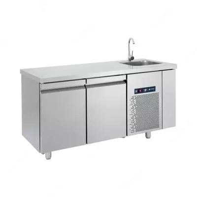 Стол холодильный CCP-2G/S 230V 1N 50Hz REFRIGERATION COUNTER WITH SINK