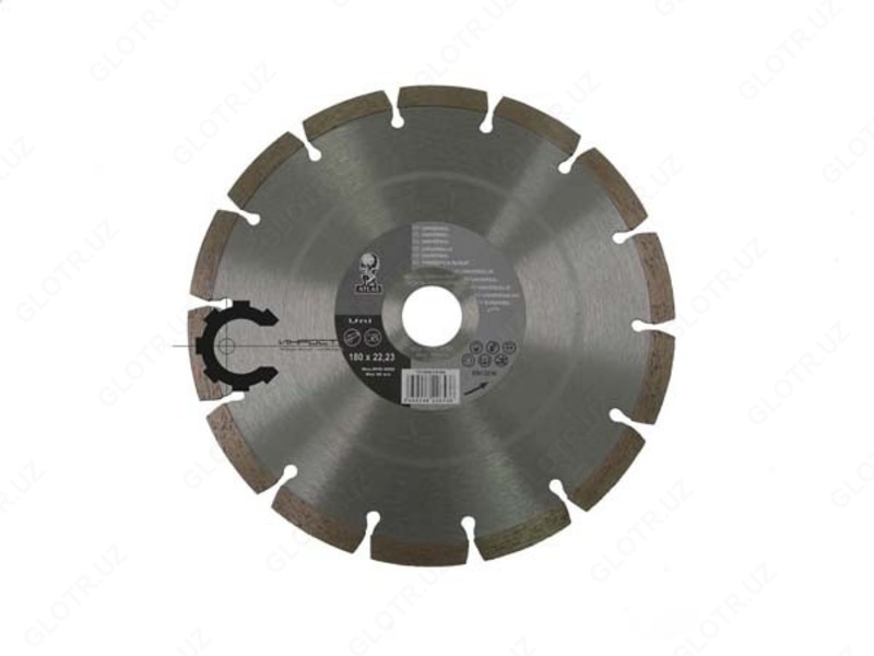  Круги алмазные сегментные типа 1А1RSS из синтетических алмазных порошков 1А1RSS/С1-Н 200х1 6/3.0 х10х25.4-18F 10 штук - 