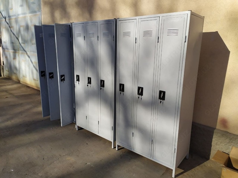  шкаф металлический для одежды 3-х секционный - 