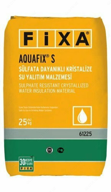 AQUAFİX S - sulfatga chidamli kristallangan gidroizolyatsiya materiali