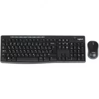 Simsiz klaviatura + sichqoncha to'plami "Logitech" MK270 (qora/kulrang)