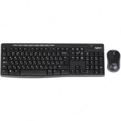 Беспроводной комплект клавиатура + мышь "Logitech" MK270 (Черный)