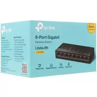  Неуправляемый Коммутатор TP-LINK LS1008 LiteWave  8 портов (Черный) Только в розницу