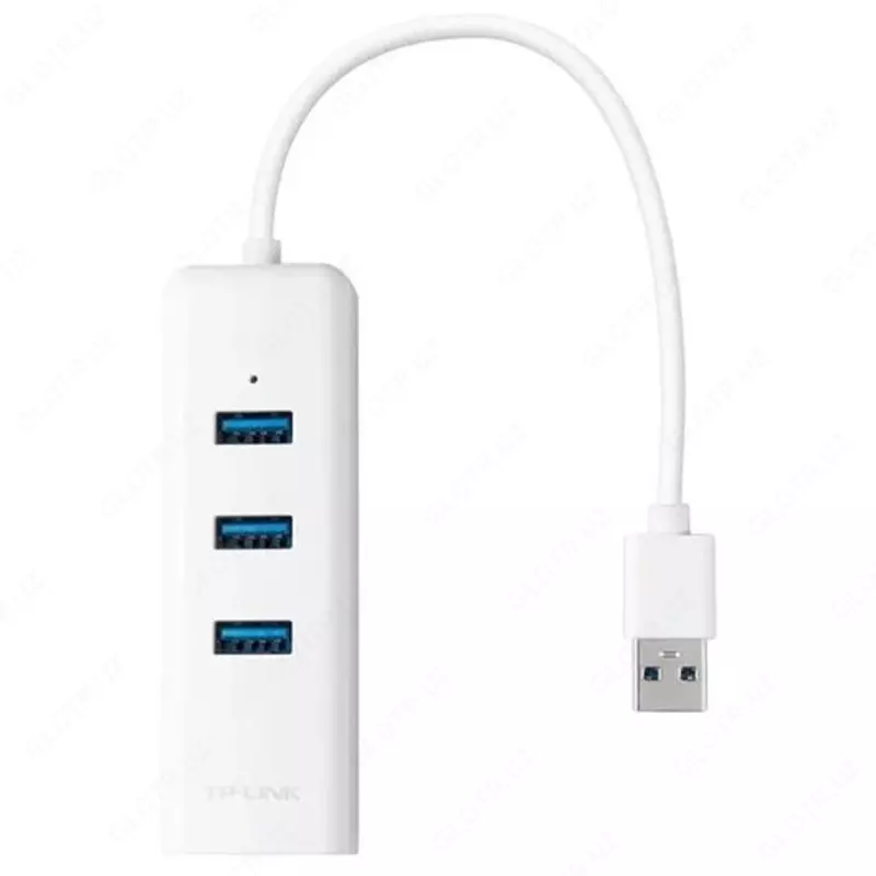  USB переходник TP Link UE330 USB 3.0 to Gigabit Ethernet Network Adapter with 3-Port USB 3.0 Hub - 