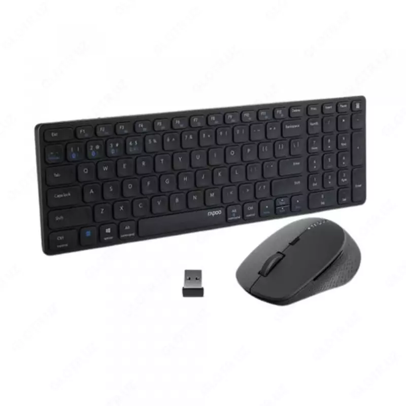 Simsiz to'plam klaviatura + sichqoncha Rapoo 9350M qora
