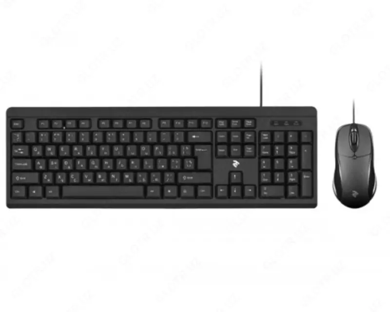 Проводной USB комплект клавиатура+мышь 2E MK401