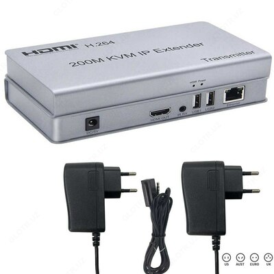 Адаптер KVM-удлинитель HDMI 4K на 200м