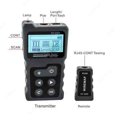 Noyafa NF-8209.Сетевой кабельный PoE тестер.