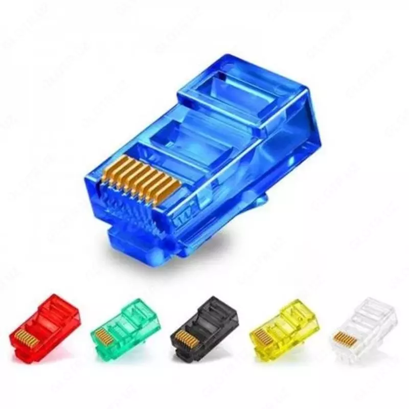 Цветные LAN Коннекторы RJ-45 cat5e