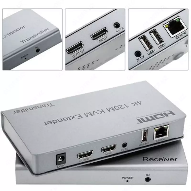  HDMI EXTENDER KVM 120M  HDMI удлинитель 120 м Только в розницу