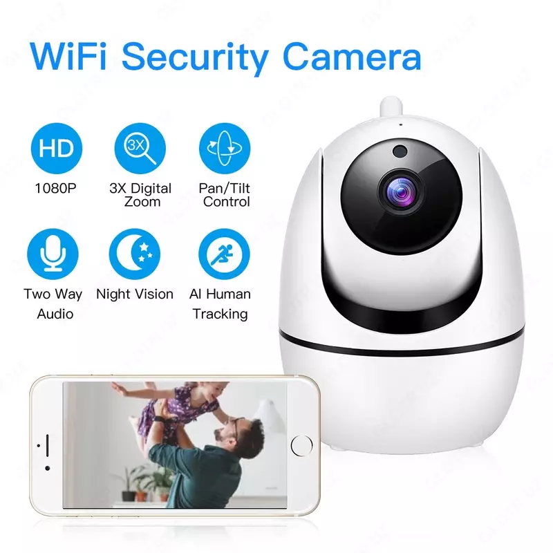 AI Human Auto Tracking 1080P Беспроводная IP камера, облачная Wifi камера, Домашняя безопасность, видеонаблюдение, сеть видеонаблюдения, Wi-Fi cam
