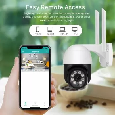 IP-камера наружная беспроводная, 1080P, PTZ, Wi-Fi,