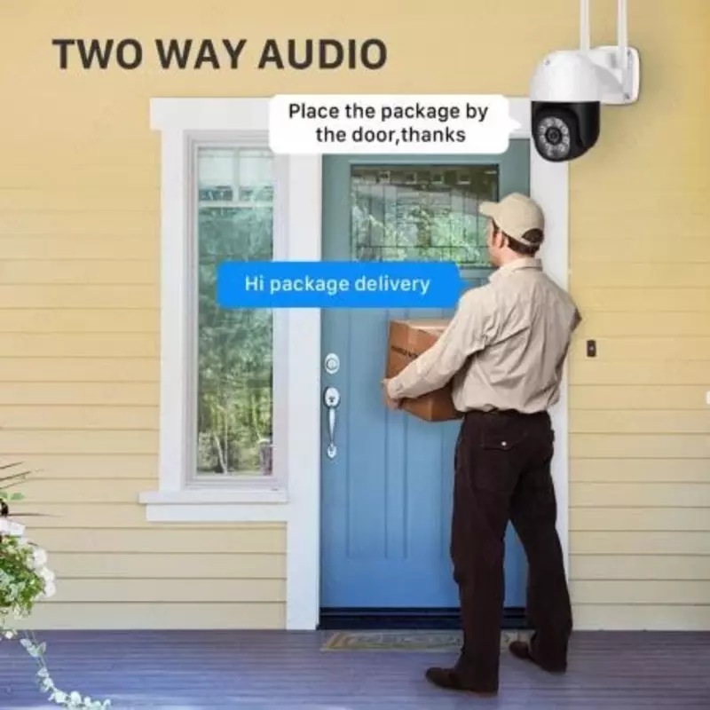 IP-камера наружная беспроводная, 1080P, PTZ, Wi-Fi,