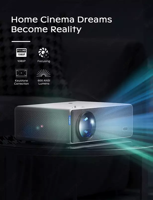 Проектор FullHD модель D5000 с Wi-Fi