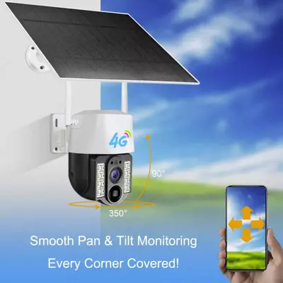 Солнечная камера 4G PTZ 360