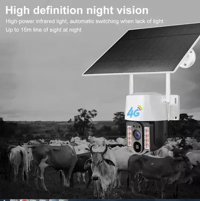 Солнечная камера 4G PTZ 360