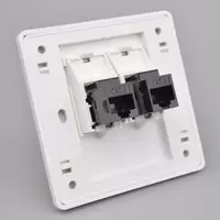  Сетевая розетка настенный 1х2 (CAT6) - 