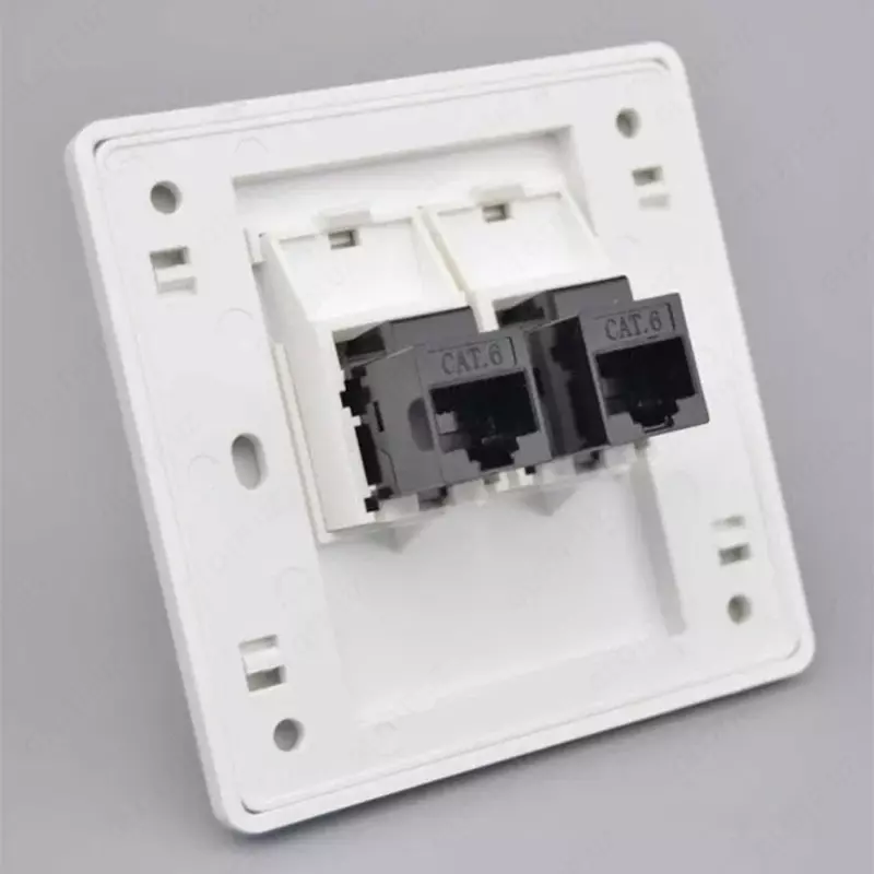 Сетевая розетка настенный 1х2 (CAT6)