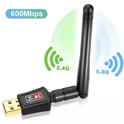 Wi-Fi Приемник 150 Мбит/с/433 Мбит/с USB WiFi адаптер 2,4G/5,8 ГГц Поддержка IEEE 802.11ac/a/b/g/n для Windows XP/Vista/7/8/10/Linx2.6X/Mac OS X