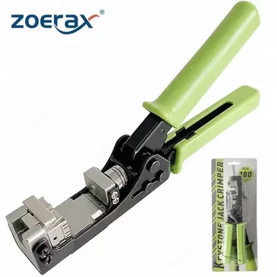 siqish moslamasi 45 gradusli RJ45 Keystone Jek tezligini Cat5e Cat6 uchun