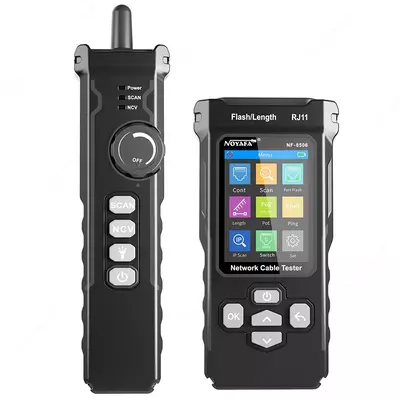 NF-8506 цифровой тестер сетевого кабеля с ЖК-дисплеем NOYAFA, перезаряжаемый сетевой линейный эхолот, Многофункциональный тестер для отслеживания кабеля